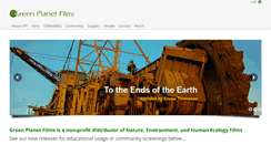 Desktop Screenshot of greenplanetfilms.org